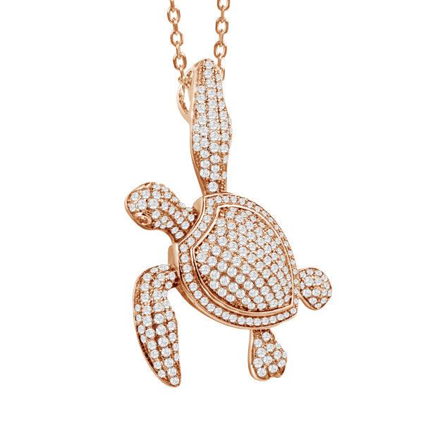 Pavé Honolulu Honu Pendant Pendant Island by Koa Nani 