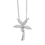 Pavé King Palm Tree Pendant Pendant Island by Koa Nani White Gold 
