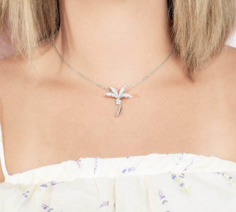 Pavé King Palm Tree Pendant Pendant Island by Koa Nani 