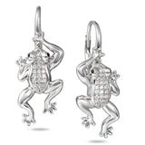 Pavé Leaping Coqui Lever Back Earrings Earrings Island by Koa Nani 