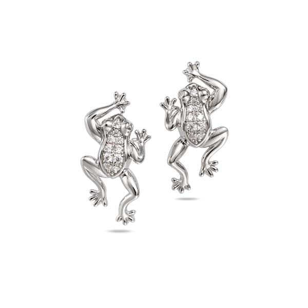 Pavé Leaping Coqui Stud Earrings Earrings Island by Koa Nani 