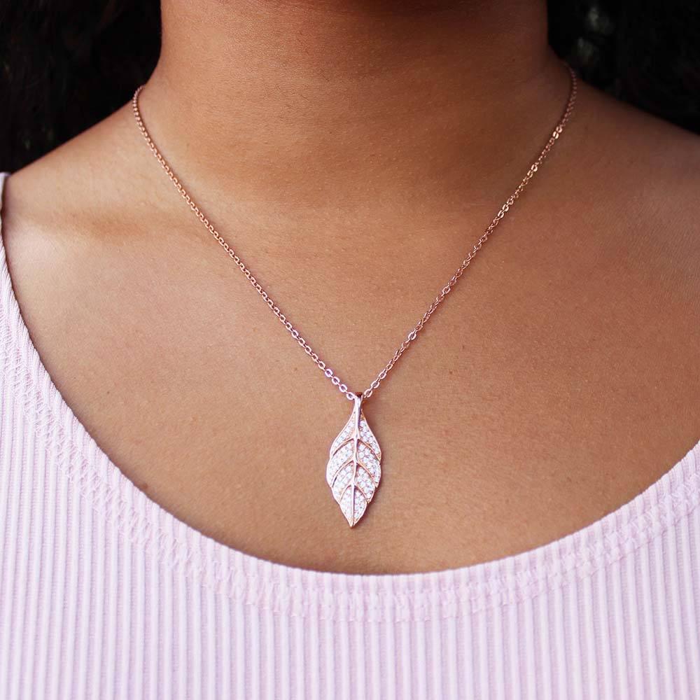 Pavé Maile Leaf Pendant Pendant Island by Koa Nani 