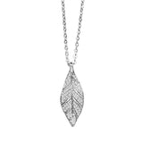 Pavé Maile Leaf Pendant Pendant Island by Koa Nani White Gold Small 