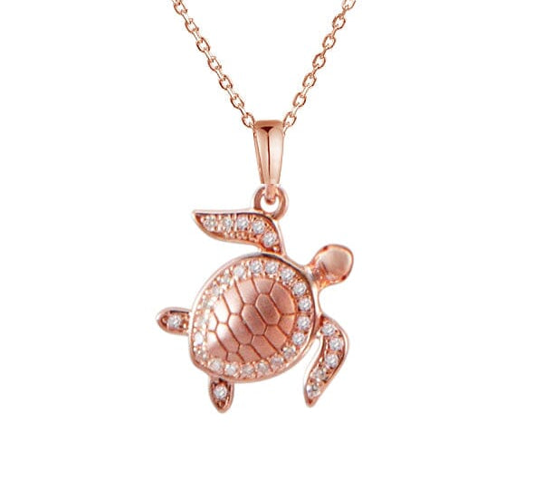 Pavé Maui Honu Pendant Pendant Island by Koa Nani Small 