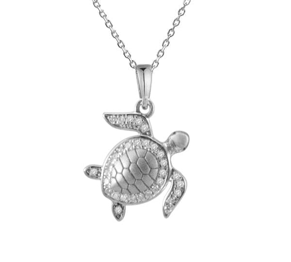 Pavé Maui Honu Pendant Pendant Island by Koa Nani Small 