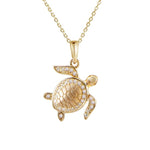 Pavé Maui Honu Pendant Pendant Island by Koa Nani Small 