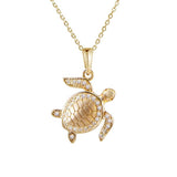 Pavé Maui Honu Pendant Pendant Island by Koa Nani Small 