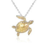 Pavé Maui Honu Pendant Pendant Island by Koa Nani Citrine 