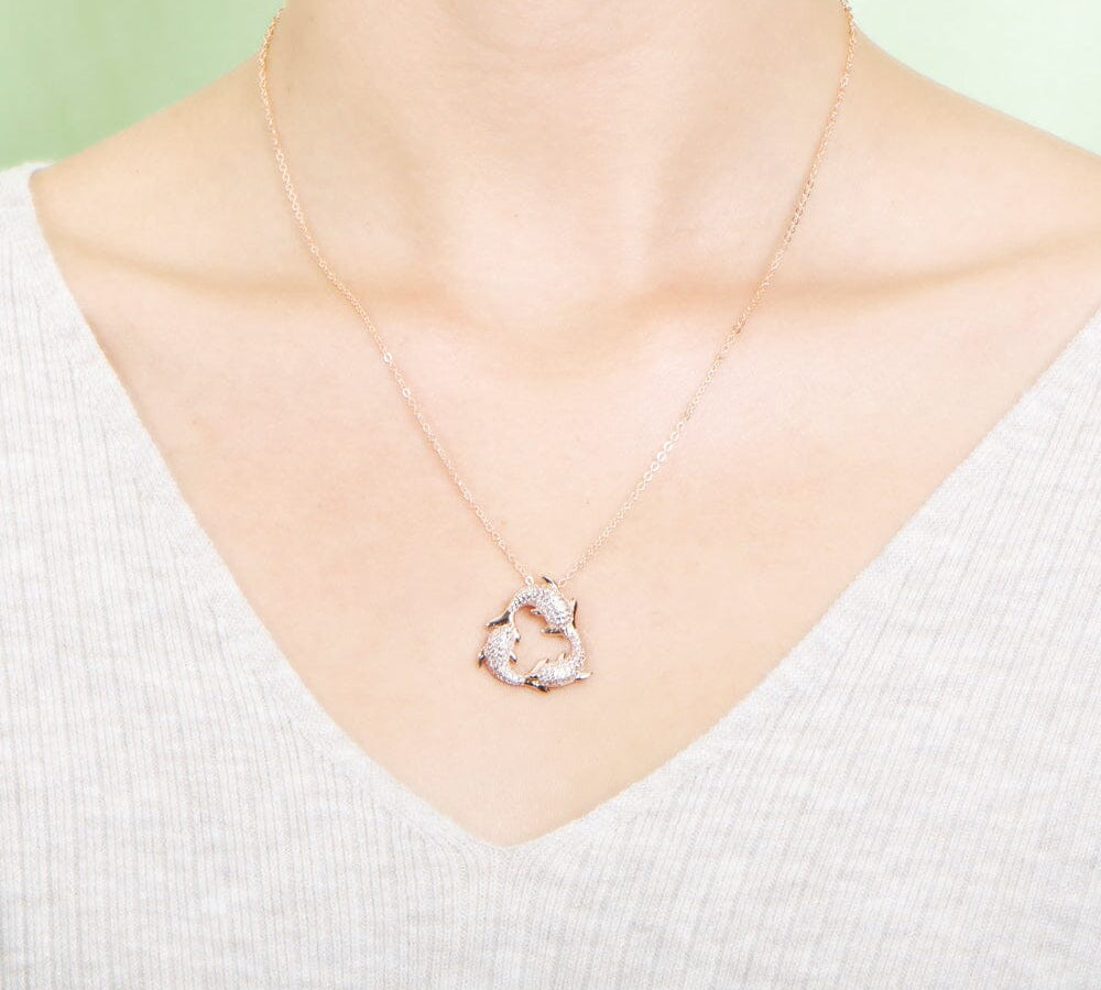 Pavé Nai'a Infinity Pendant Pendant Island by Koa Nani Rose Gold 