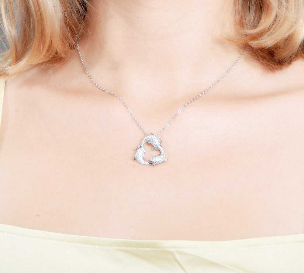 Pavé Nai'a Infinity Pendant Pendant Island by Koa Nani White Gold 