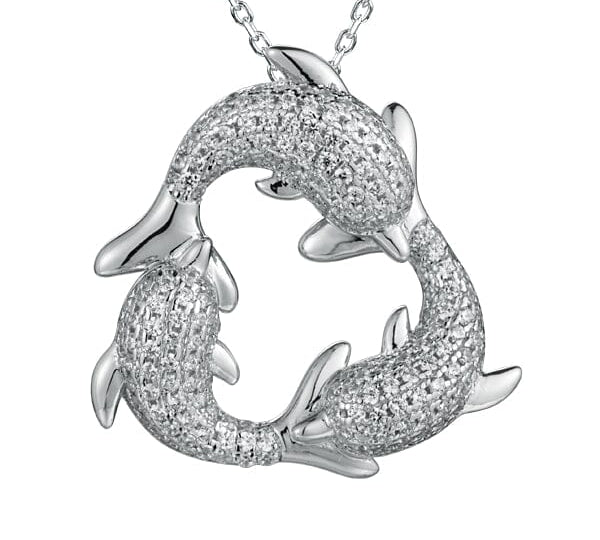 Pavé Nai'a Infinity Pendant Pendant Island by Koa Nani 