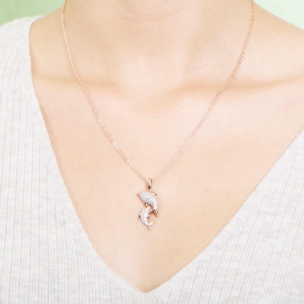Pavé Nai'a Lovers Pendant Pendant Island by Koa Nani 