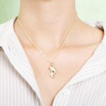 Pavé Nai'a Lovers Pendant Pendant Island by Koa Nani 