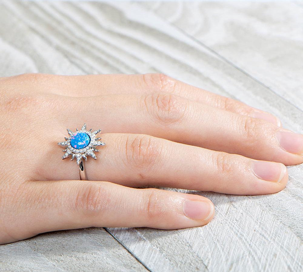 Pavé Opalite Sun Ring Ring Island by Koa Nani 