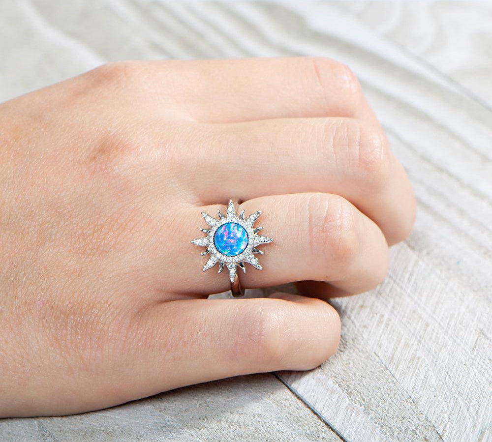 Pavé Opalite Sun Ring Ring Island by Koa Nani 