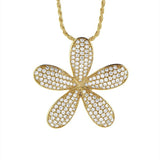 Pavé Pikake Pendant Pendant Island by Koa Nani Yellow Gold 