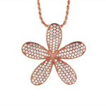 Pavé Pikake Pendant Pendant Island by Koa Nani Rose Gold 