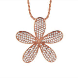 Pavé Pikake Pendant Pendant Island by Koa Nani Rose Gold 