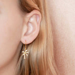 Pavé Retro Palm Tree Hook Earrings Earrings Island by Koa Nani 