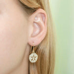 Pavé Sand Dollar Earrings Earrings Island by Koa Nani 
