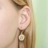 Pavé Sand Dollar Earrings Earrings Island by Koa Nani 