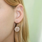 Pavé Sand Dollar Earrings Earrings Island by Koa Nani 