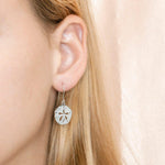 Pavé Sand Dollar Earrings Earrings Island by Koa Nani 