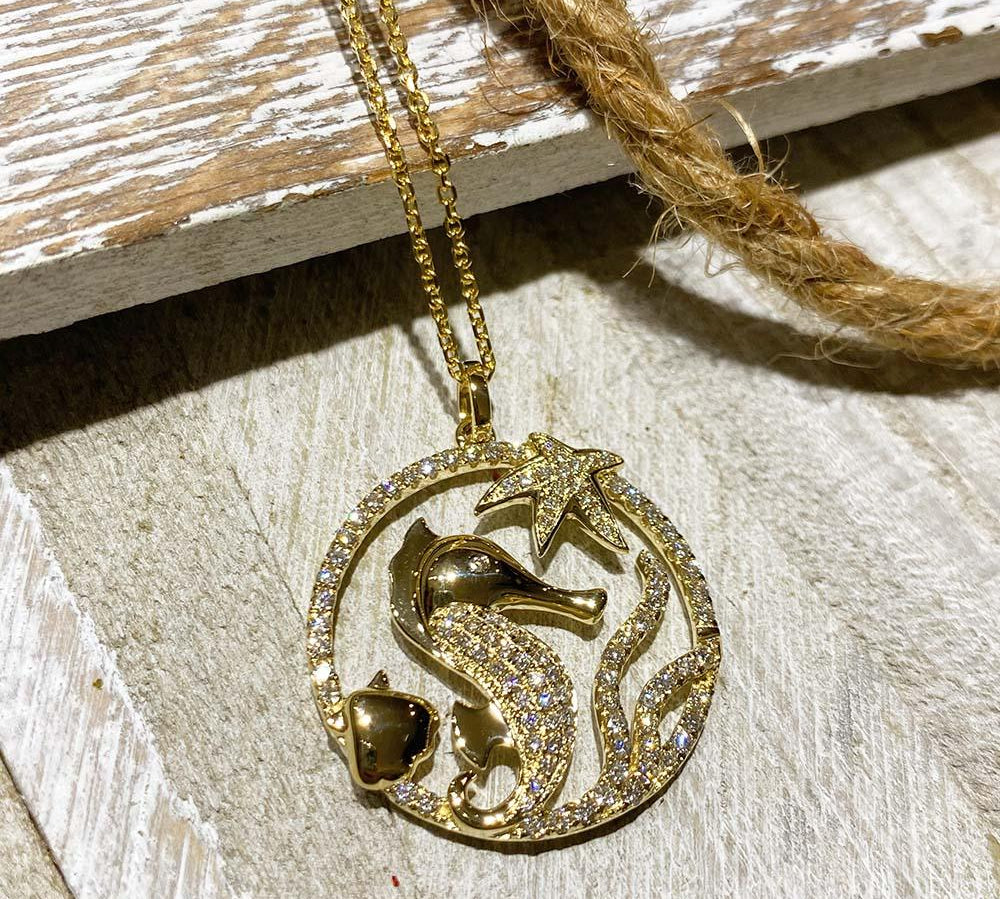 Pavé Sea Life Pendant Pendant Island by Koa Nani 