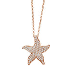 Pavé Starfish Pendant Pendant Island by Koa Nani Rose Gold 