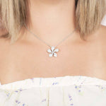 Pavé Sunrise Plumeria Pendant Pendant Island by Koa Nani 
