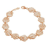 Pavé Sunrise Seashell Bracelet Bracelet Island by Koa Nani Rose Gold 