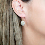 Pavé Sunrise Seashell Earrings Earrings Island by Koa Nani 