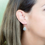 Pavé Sunrise Seashell Earrings Earrings Island by Koa Nani 