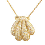 Pavé Sunrise Seashell Pendant Pendant Island by Koa Nani Yellow Gold 