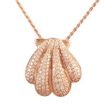Pavé Sunrise Seashell Pendant Pendant Island by Koa Nani Rose Gold 
