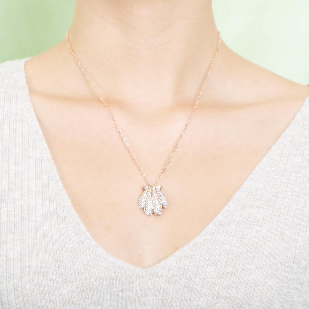 Pavé Sunrise Seashell Pendant Pendant Island by Koa Nani 