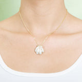 Pavé Sunrise Seashell Pendant Pendant Island by Koa Nani 