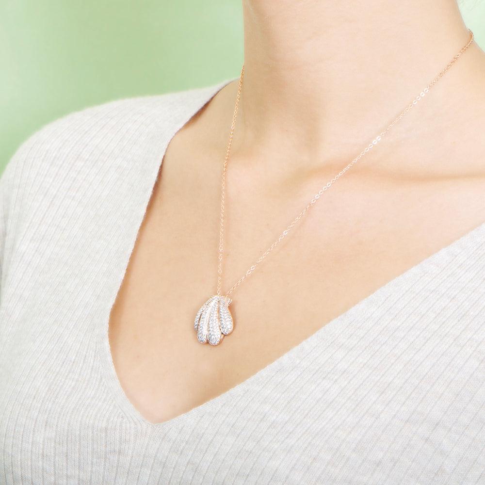 Pavé Sunrise Seashell Pendant Pendant Island by Koa Nani 
