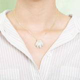 Pavé Sunrise Seashell Pendant Pendant Island by Koa Nani 