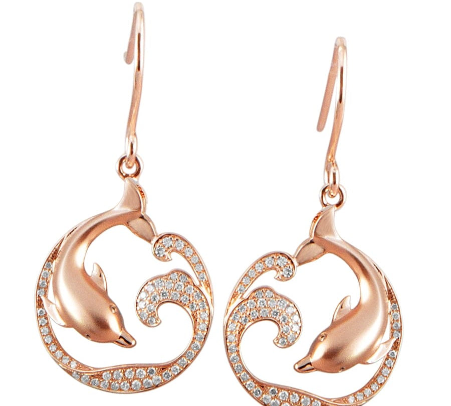 Pavé Swimming with Nai'a Earrings Earrings Island by Koa Nani 