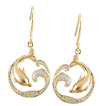 Pavé Swimming with Nai'a Earrings Earrings Island by Koa Nani 