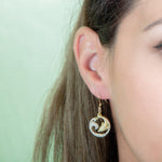 Pavé Swimming with Nai'a Hook Earrings Earrings Island by Koa Nani 