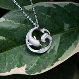 Pavé Swimming with Nai'a Pendant Pendant Island by Koa Nani 