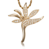 Pavé Tropical Bird of Paradise Pendant Pendant Island by Koa Nani Yellow Gold 