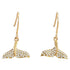 Pavé Whale Tail Earrings Earrings Island by Koa Nani 