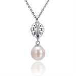 Pearl Alocacia Leaf Pendant Pendant Island by Koa Nani Akoya Pearl 