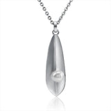 Pearl Banana Leaf Raindrop Pendant Pendant Island by Koa Nani Freshwater Pearl 