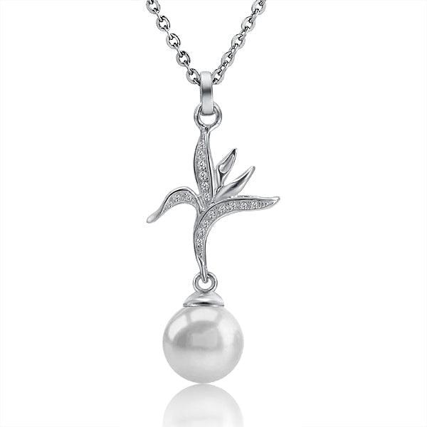 Pearl Bird of Paradise Pendant Pendant Island by Koa Nani Freshwater Pearl 
