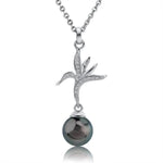 Pearl Bird of Paradise Pendant Pendant Island by Koa Nani Tahitian Pearl 