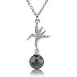 Pearl Bird of Paradise Pendant Pendant Island by Koa Nani Tahitian Pearl 